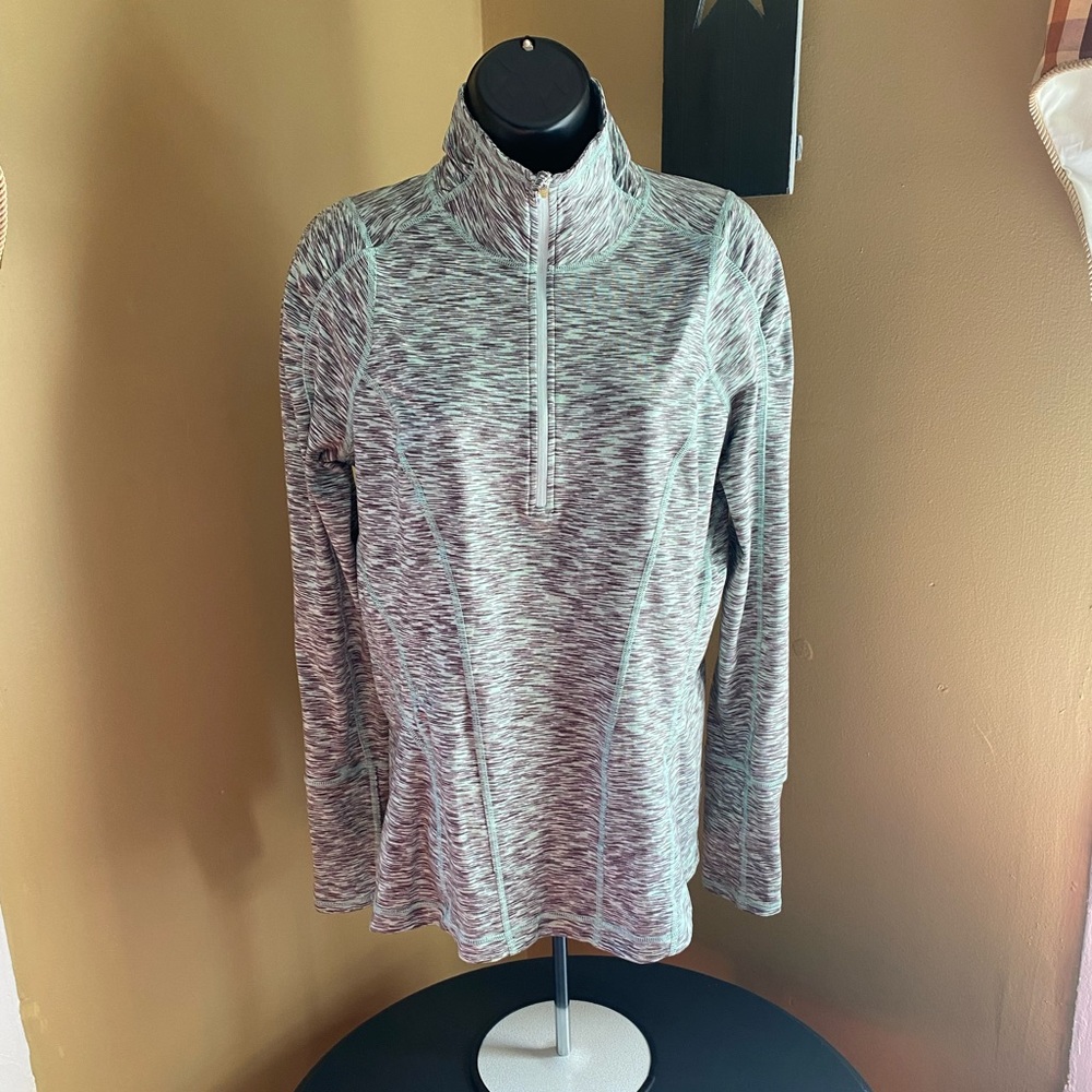 LIKE NEW Zella Pull Over Sweater Mint Green & Grey
